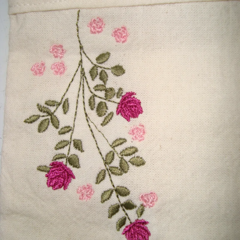 Bolsa de Tela Lienzo - Pequeña y bordada - Imagen 2