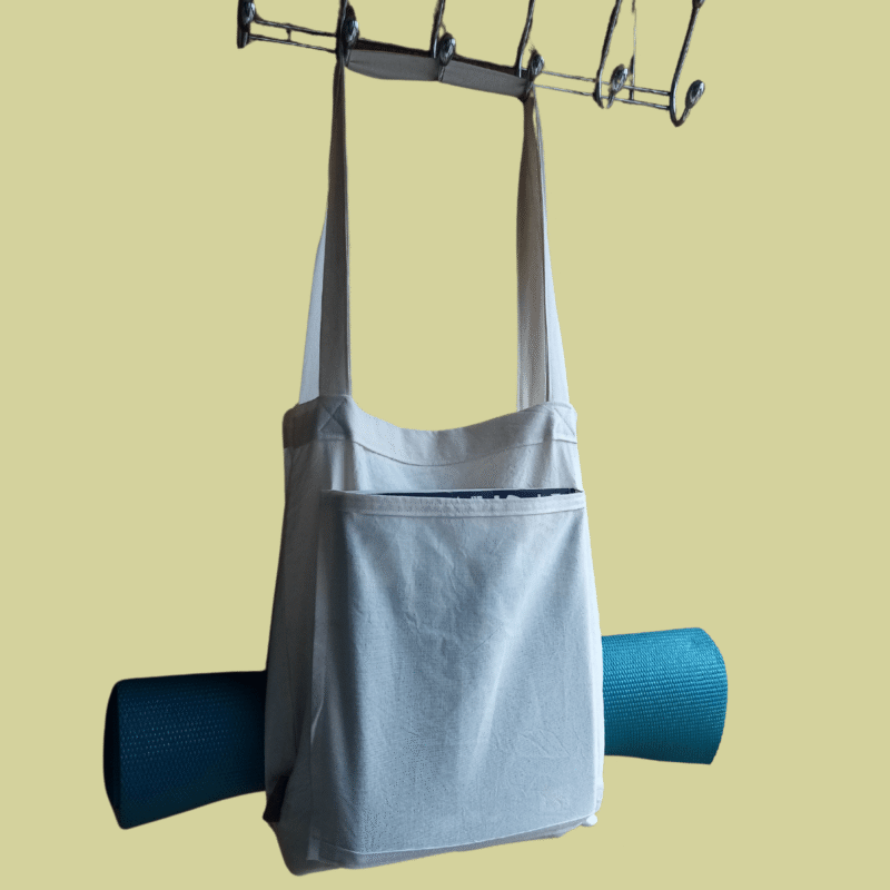 Bolso de lienzo, porta mat de yoga