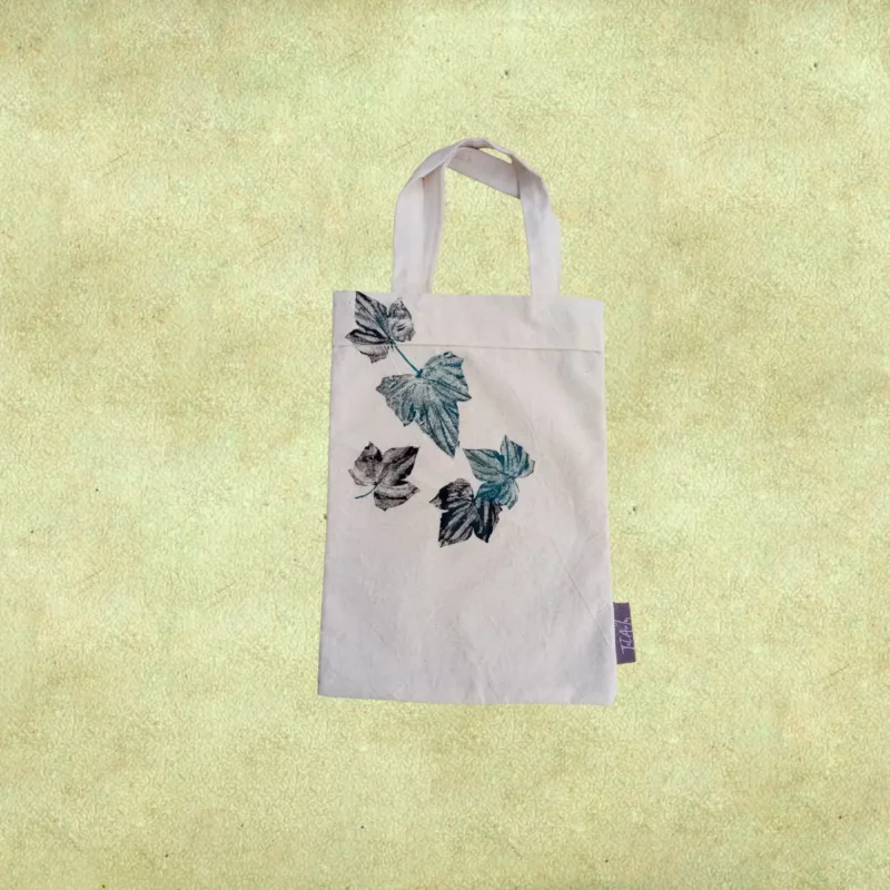 Bolsa de algodón mediana - De estampado artesanal