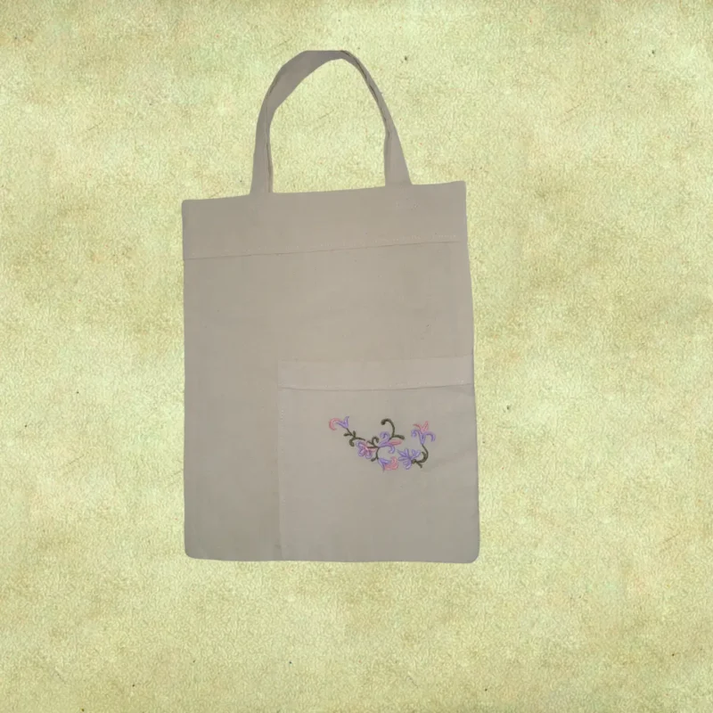 Bolsa de Tela Lienzo - Mediana y bordada