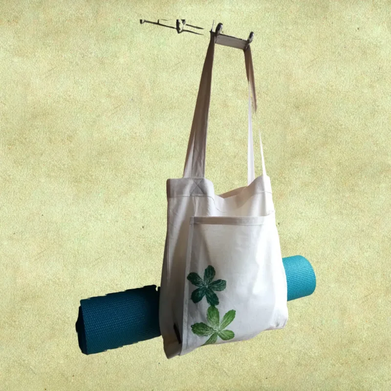 Bolso porta mat estampado artesanalmente