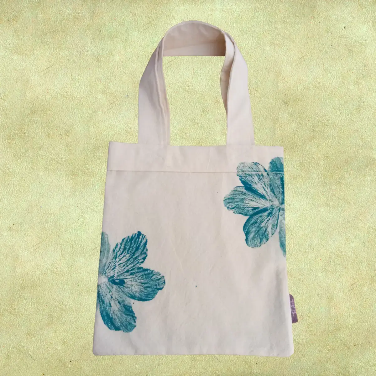 Bolsa de algodón grande - Estampado artesanal