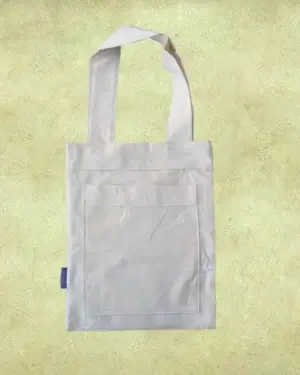 Bolsa de Tela Lienzo - Estilo Tote Bag, con bolsillo