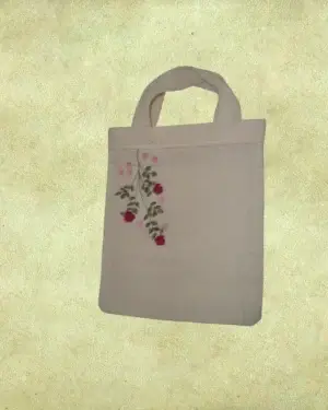 Bolsa de Tela Lienzo - Pequeña y bordada
