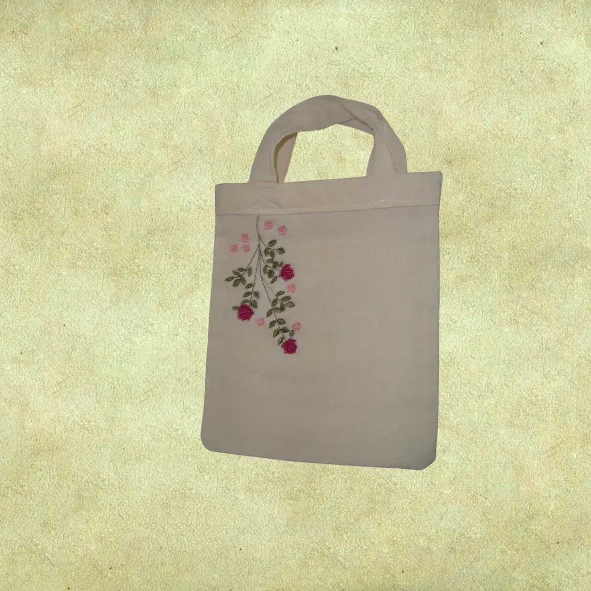 Bolsa de Tela Lienzo - Pequeña y bordada