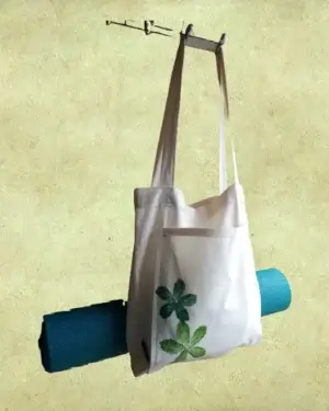 Bolso porta mat estampado artesanalmente